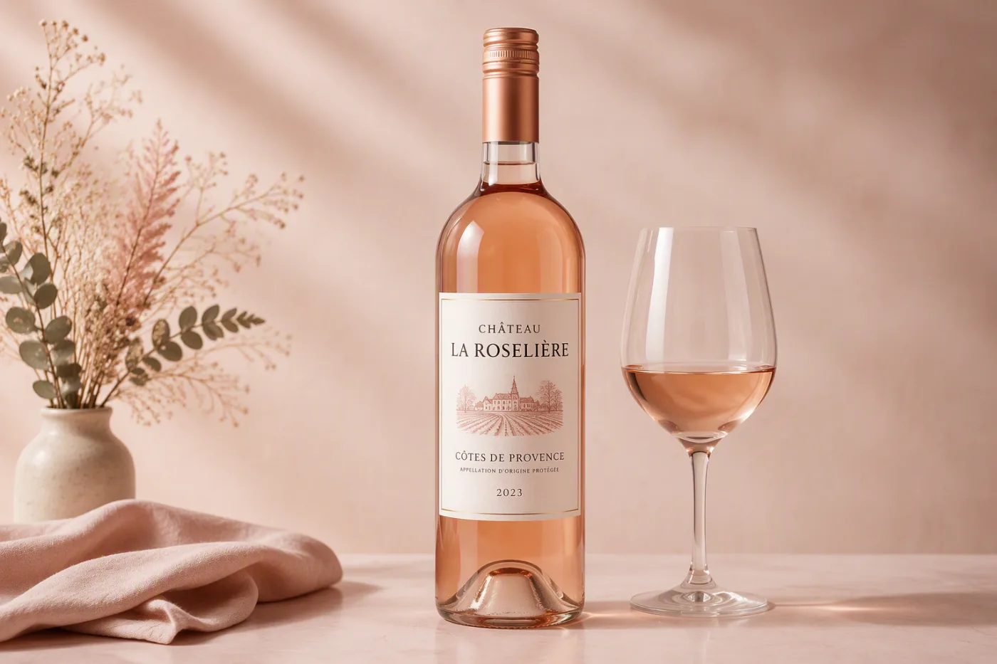 Test rosé wijn